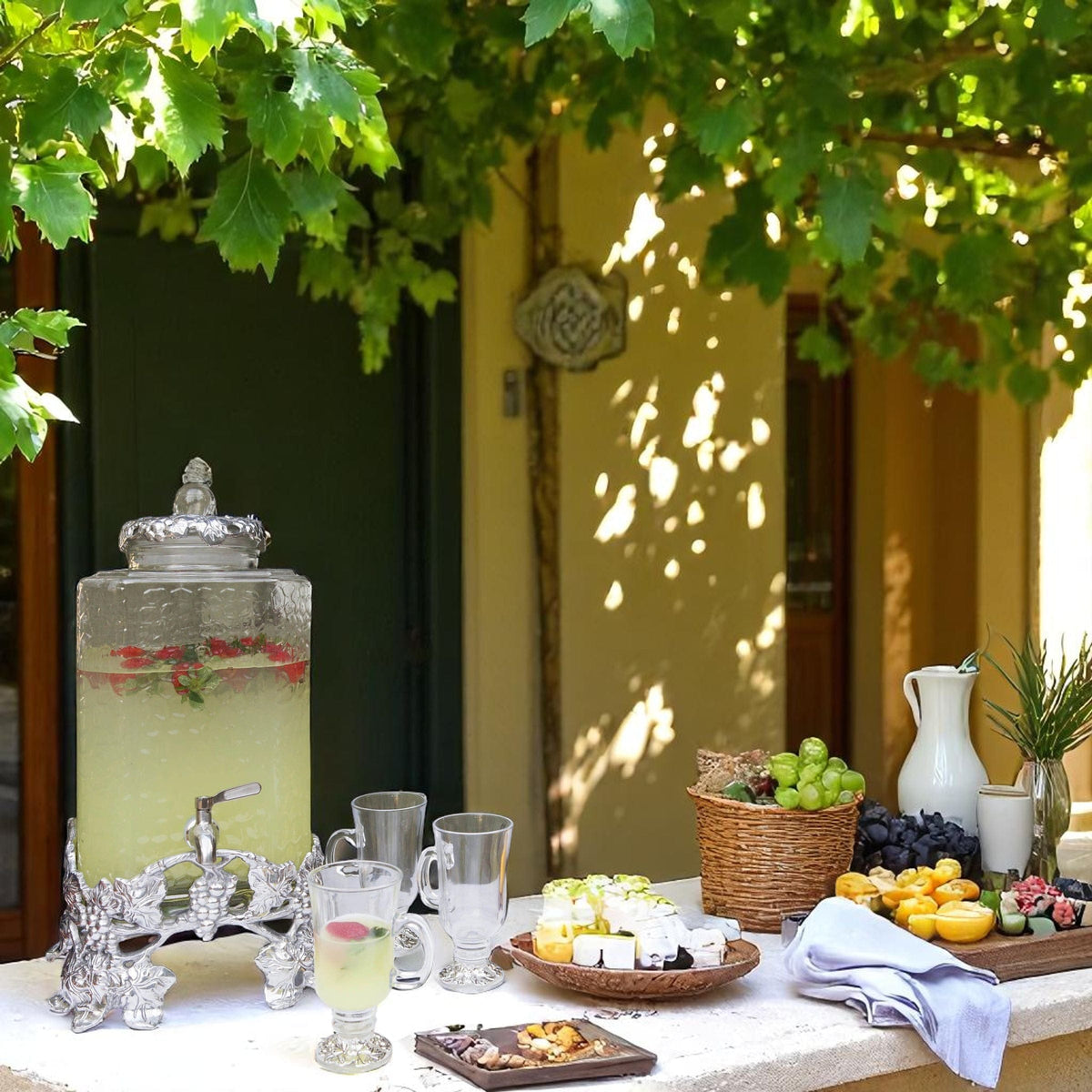 Arthur Court Grape Elevated Grape Beverage Server