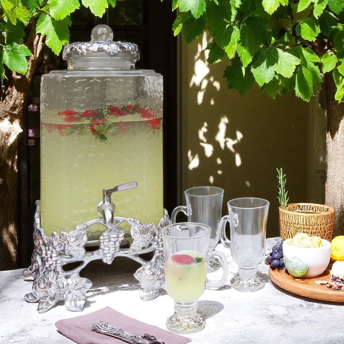 Arthur Court Grape Elevated Grape Beverage Server