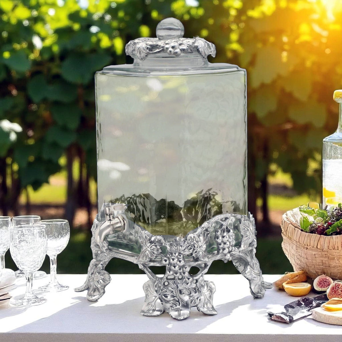 Arthur Court Grape Elevated Grape Beverage Server