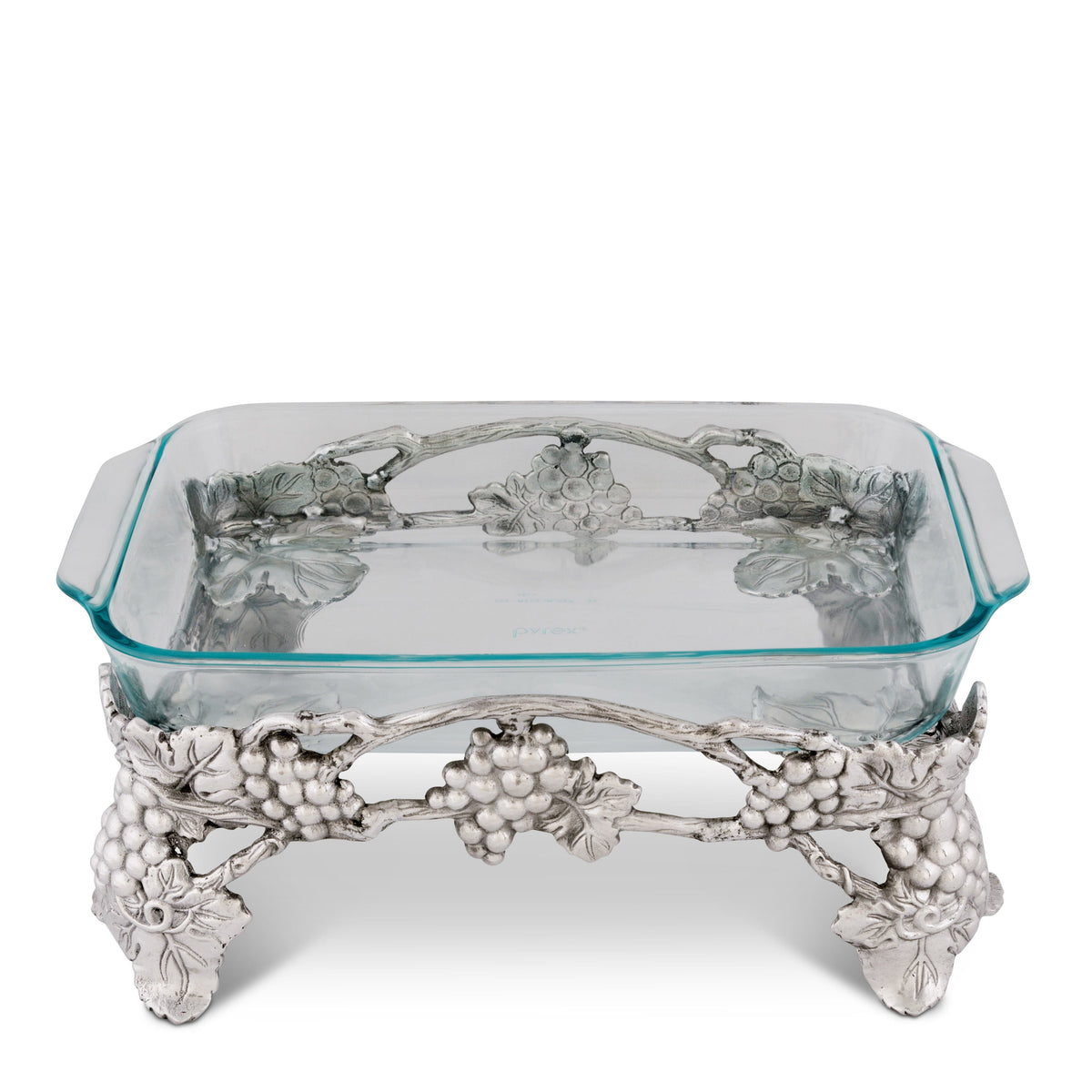 Arthur Court Grape Elevated Grape Pyrex Holder 3qt