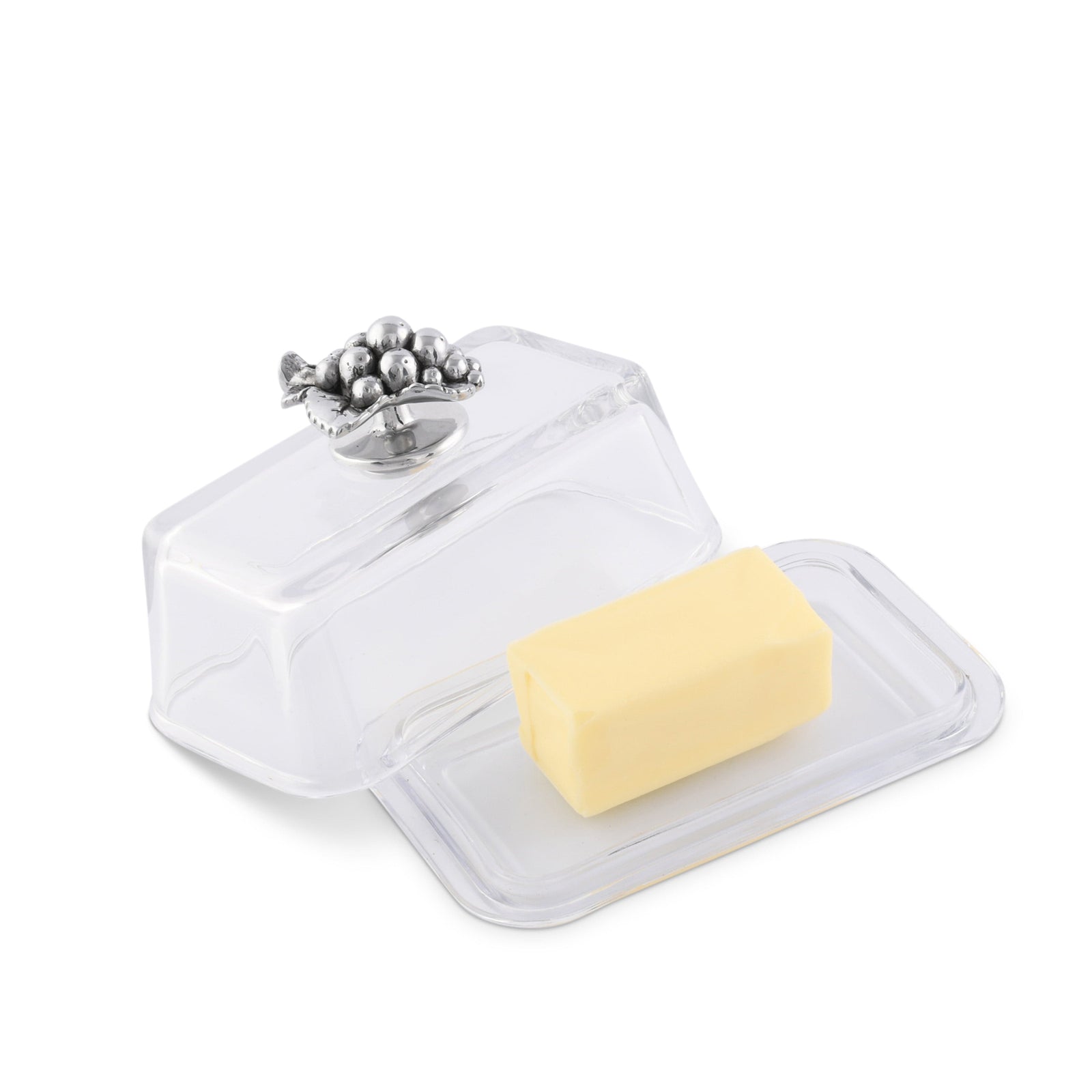 Arthur Court Grape Glass Butter Dish - Grape