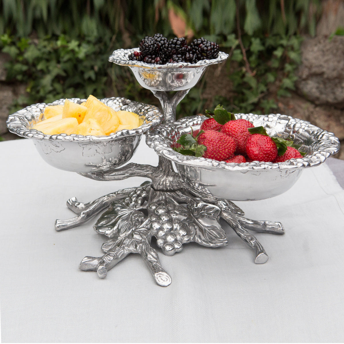 Arthur Court Grape Grape 3-Tiered Bowl