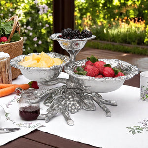 Arthur Court Grape Grape 3-Tiered Bowl