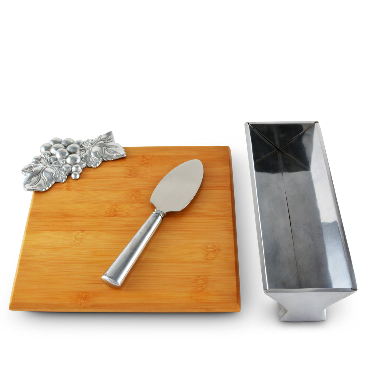 Arthur Court Grape Grape Bamboo Cheese Set
