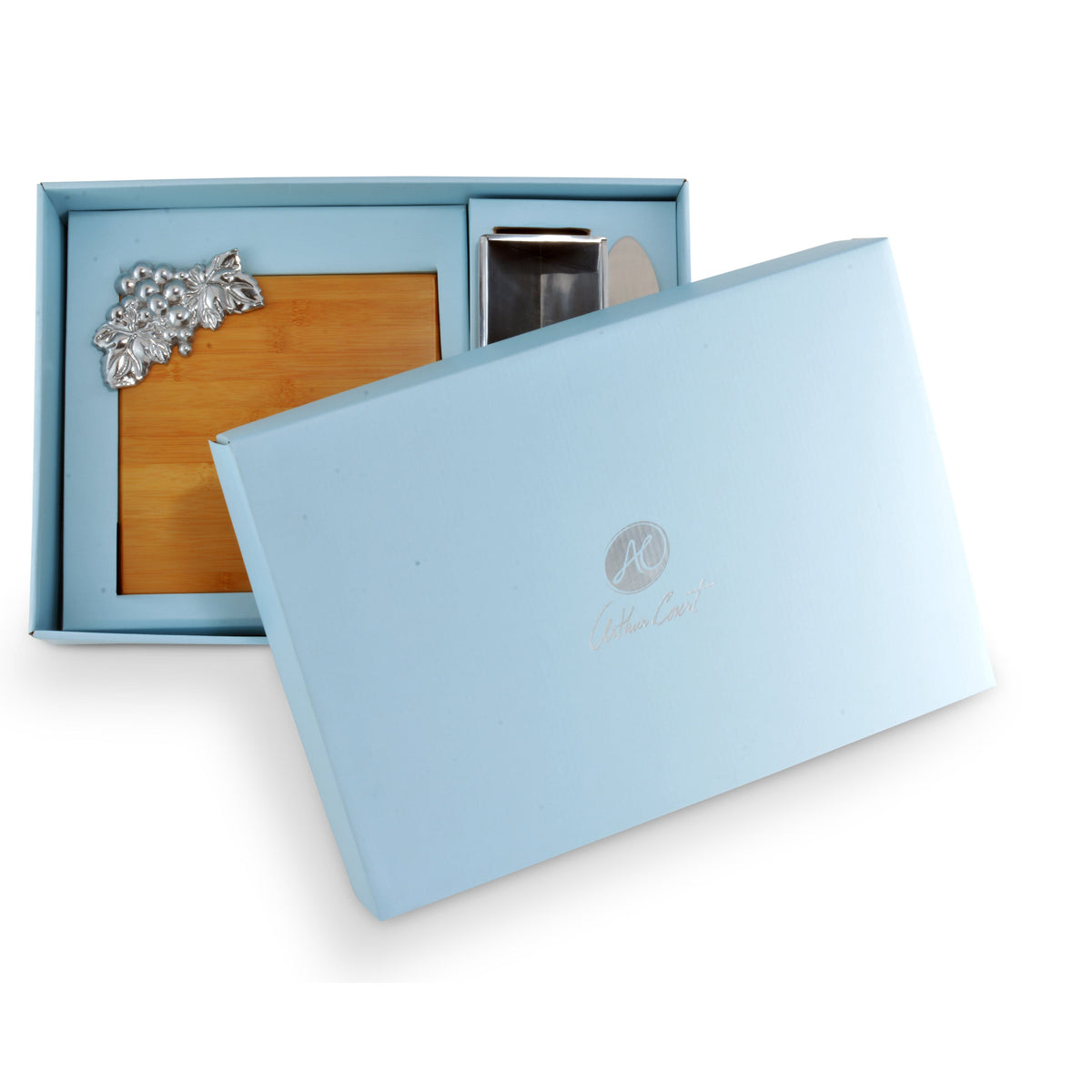 Arthur Court Grape Grape Bamboo Cheese Set