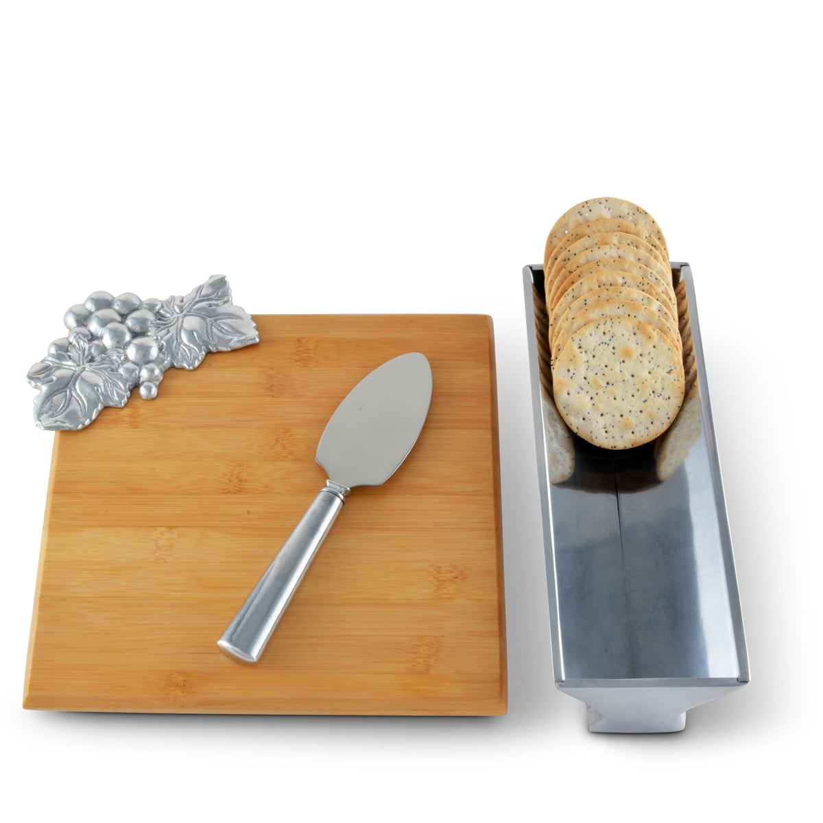 Arthur Court Grape Grape Bamboo Cheese Set
