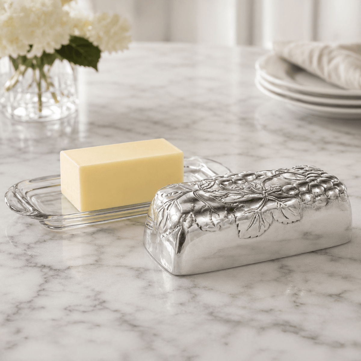 Arthur Court Grape Grape Butter Dish