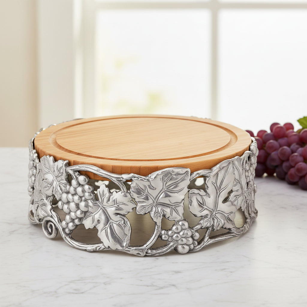 Arthur Court Grape Grape Cheese Pedestal