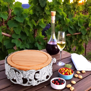 Arthur Court Grape Grape Cheese Pedestal