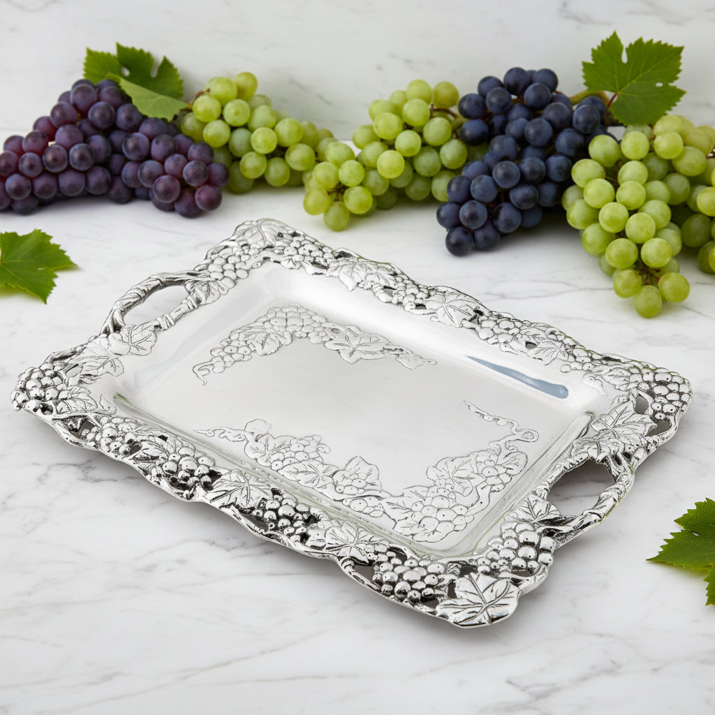 Arthur Court Grape Grape Clutch Tray