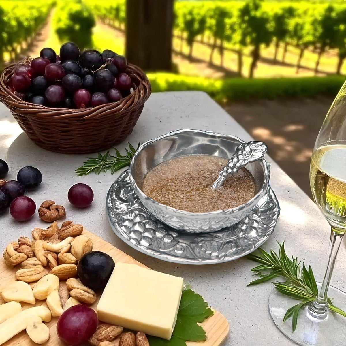 Arthur Court Grape Grape Condiment Server