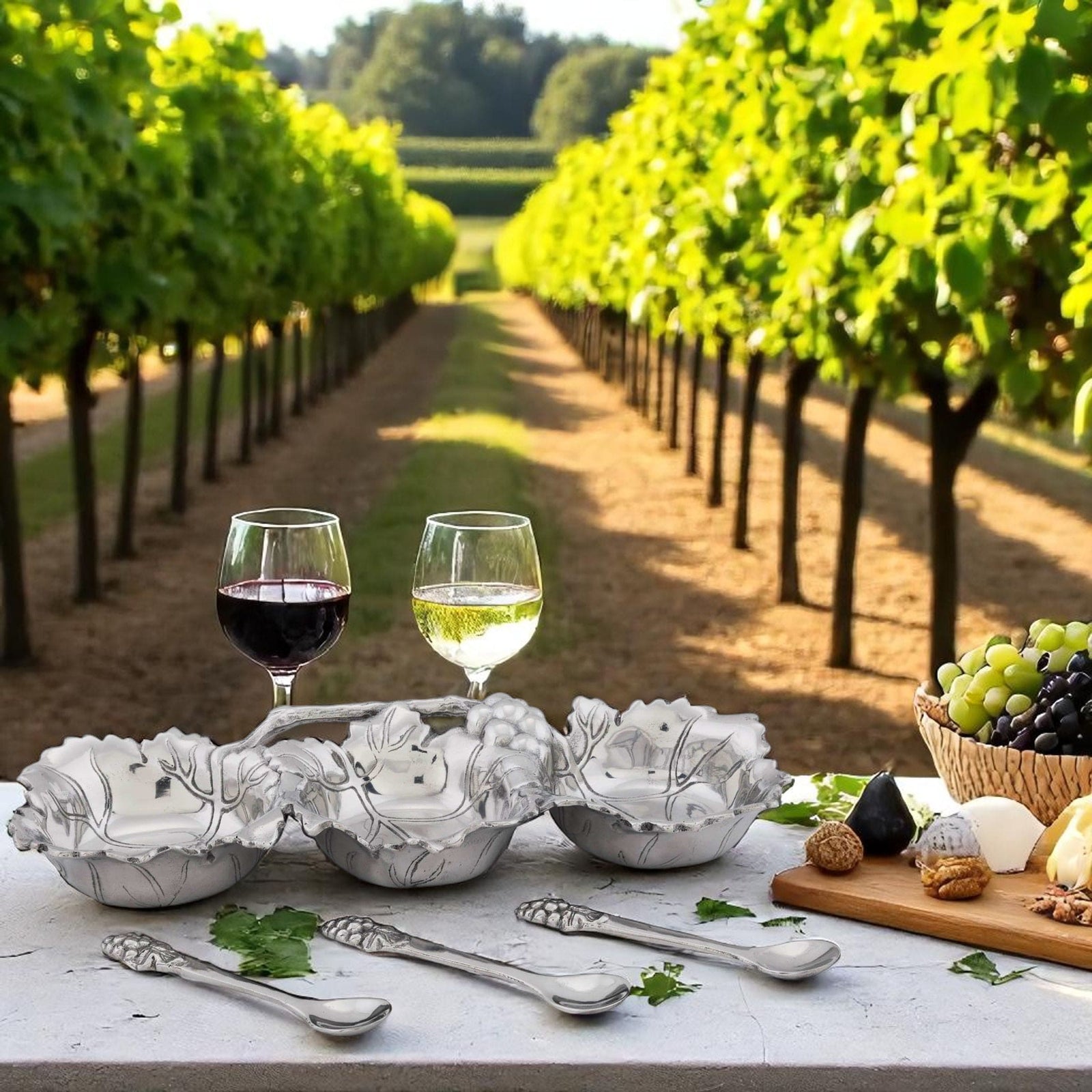 Arthur Court Grape Grape Condiment Server