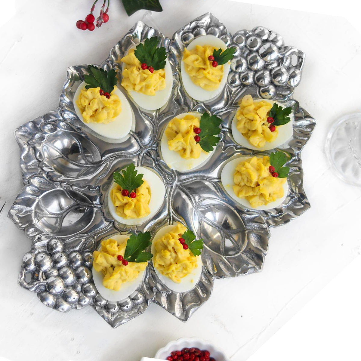 Arthur Court Grape Grape Deviled Egg Holder