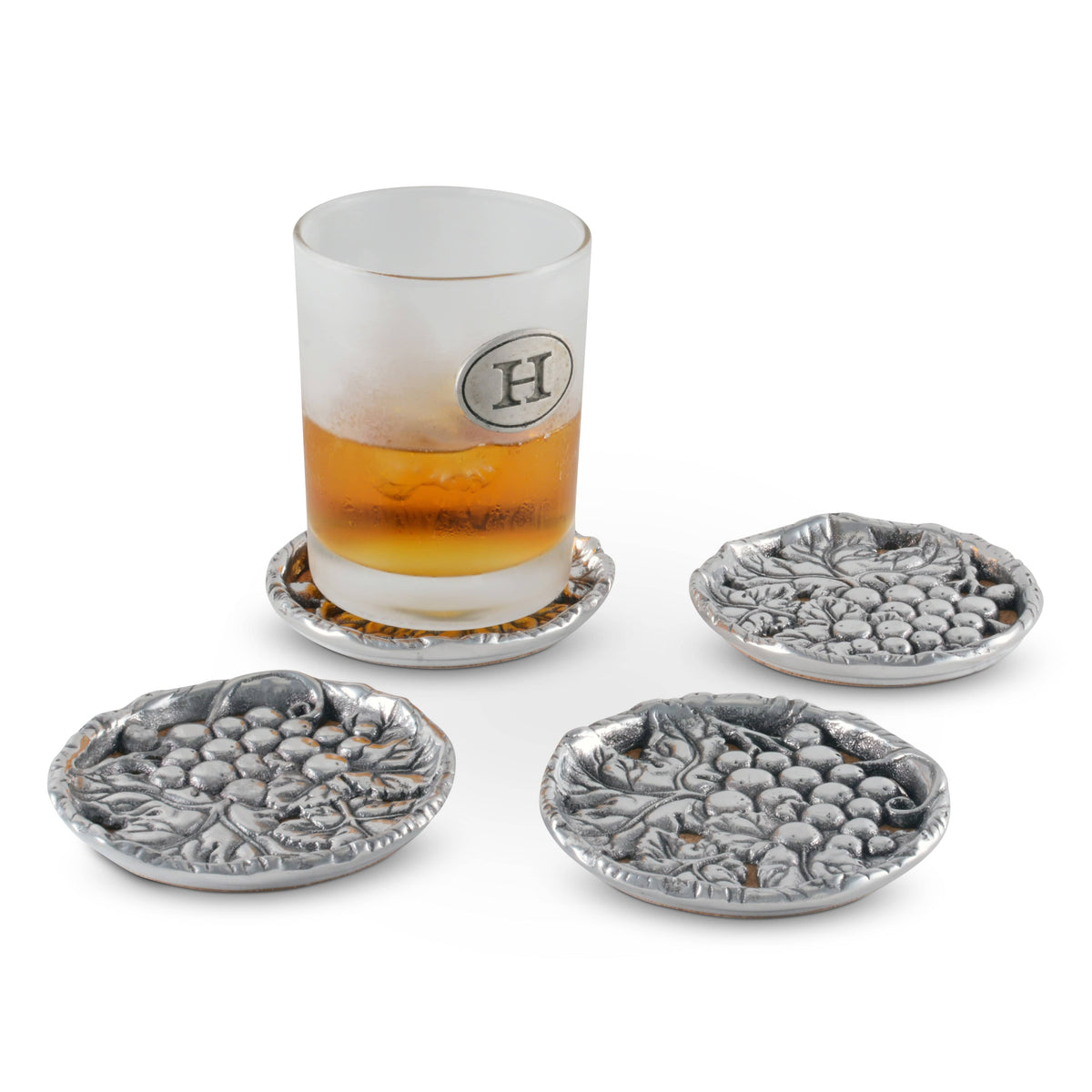 Arthur Court Grape Grape Drink Coaster Set of 4
