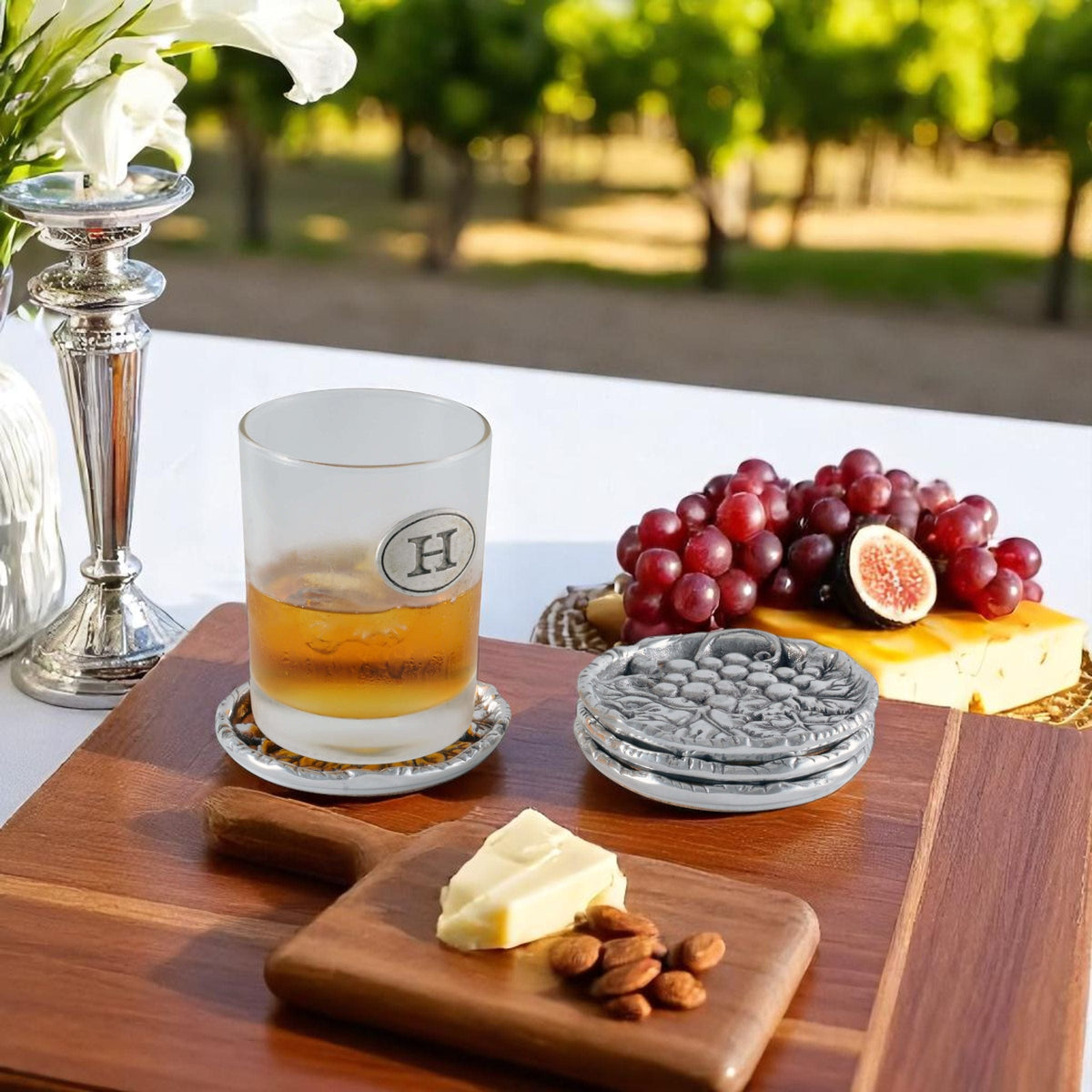 Arthur Court Grape Grape Drink Coaster Set of 4