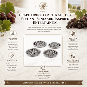 Arthur Court Grape Grape Drink Coaster Set of 4