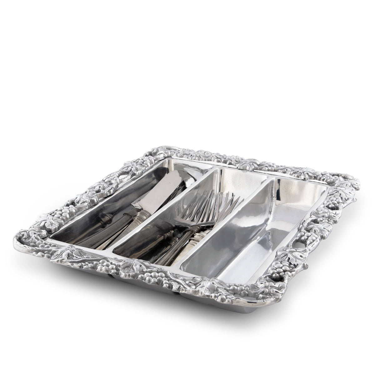 Arthur Court Grape Grape Flatware Caddy