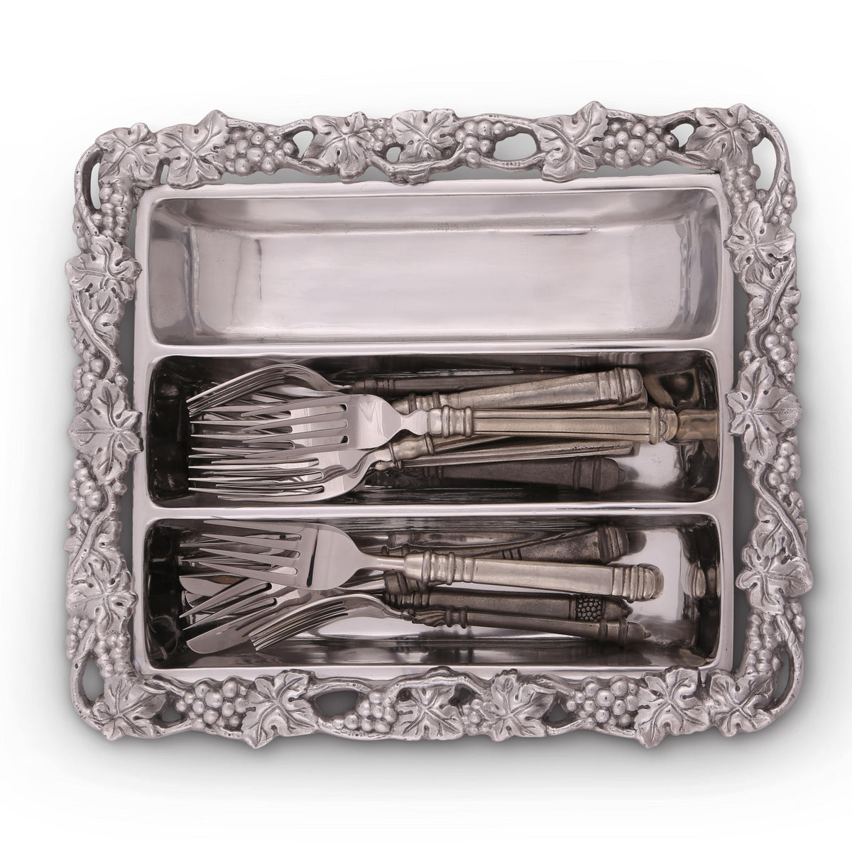 Arthur Court Grape Grape Flatware Caddy