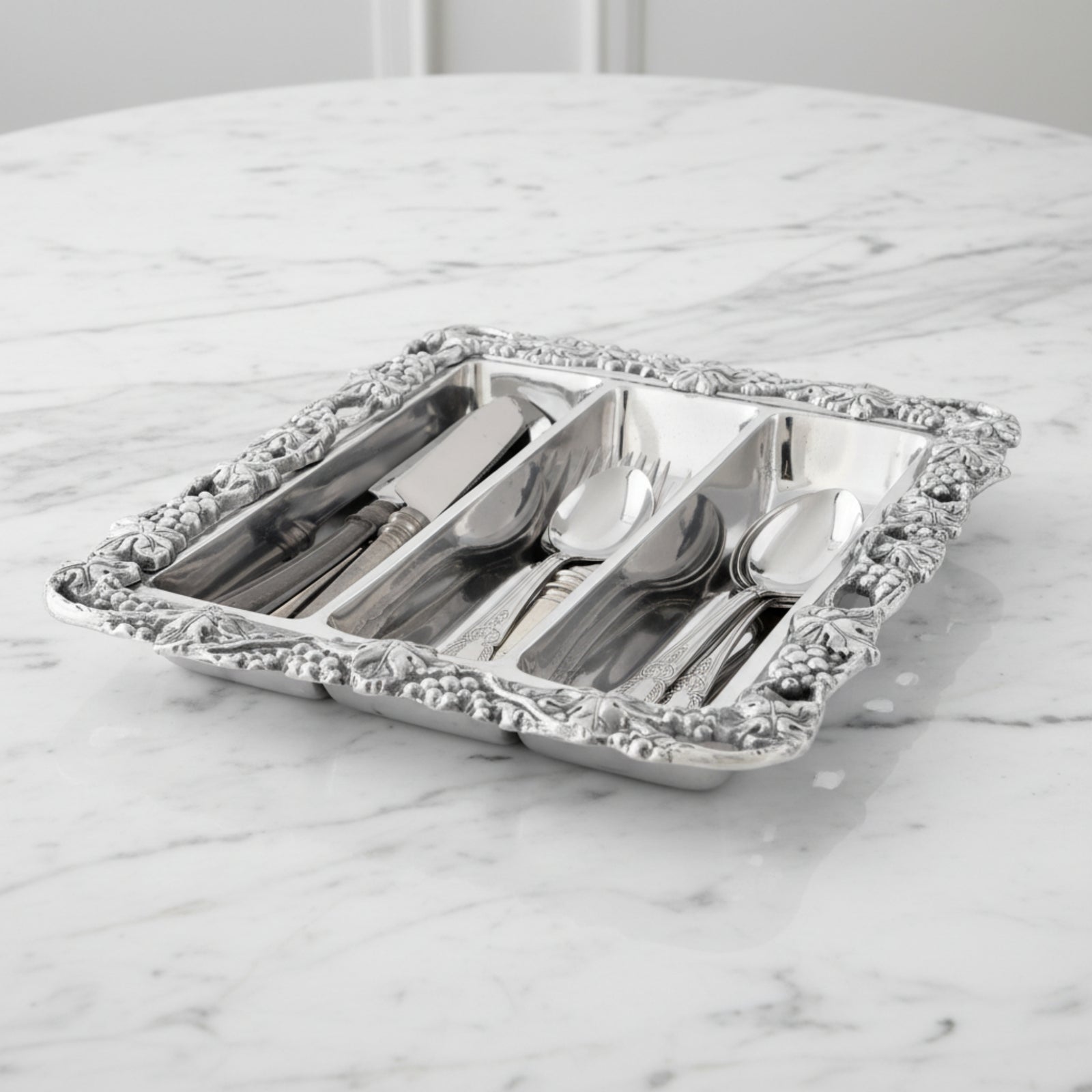 Arthur Court Grape Grape Flatware Caddy
