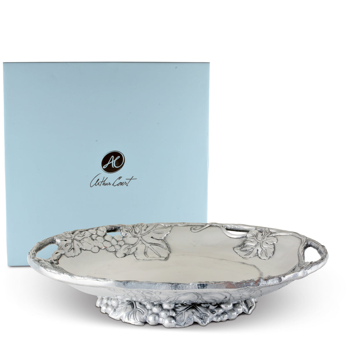 Arthur Court Grape Grape Footed Side Dish