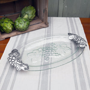 Arthur Court Grape Grape Glass Platter