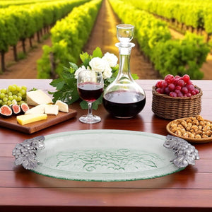 Arthur Court Grape Grape Glass Platter