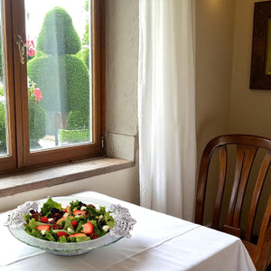Arthur Court Grape Grape Glass Salad Bowl
