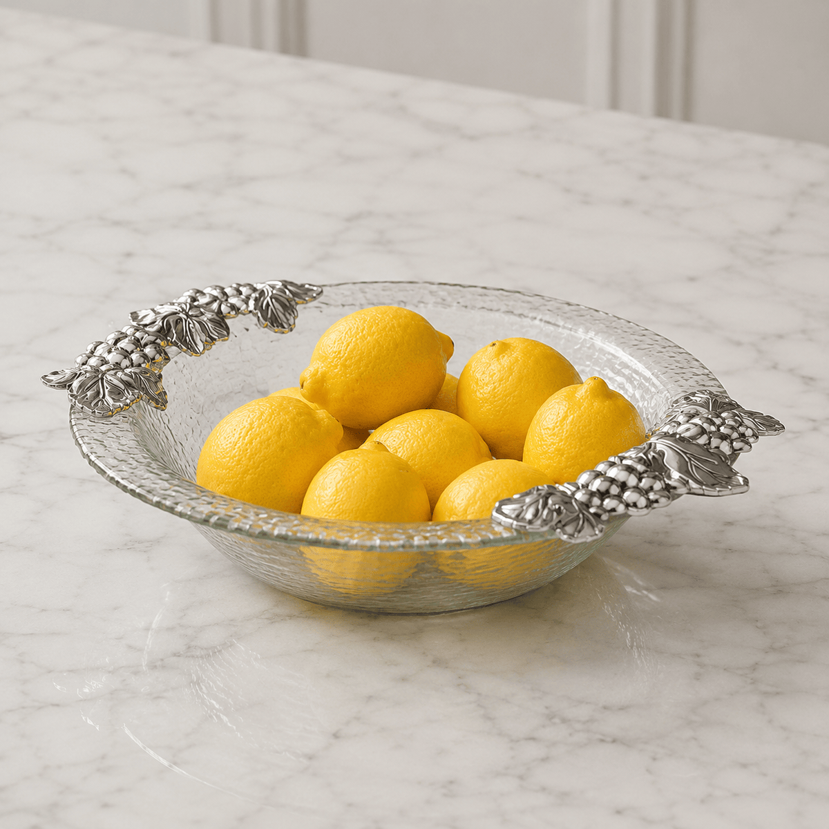 Arthur Court Grape Grape Glass Salad Bowl