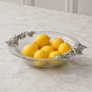 Arthur Court Grape Grape Glass Salad Bowl