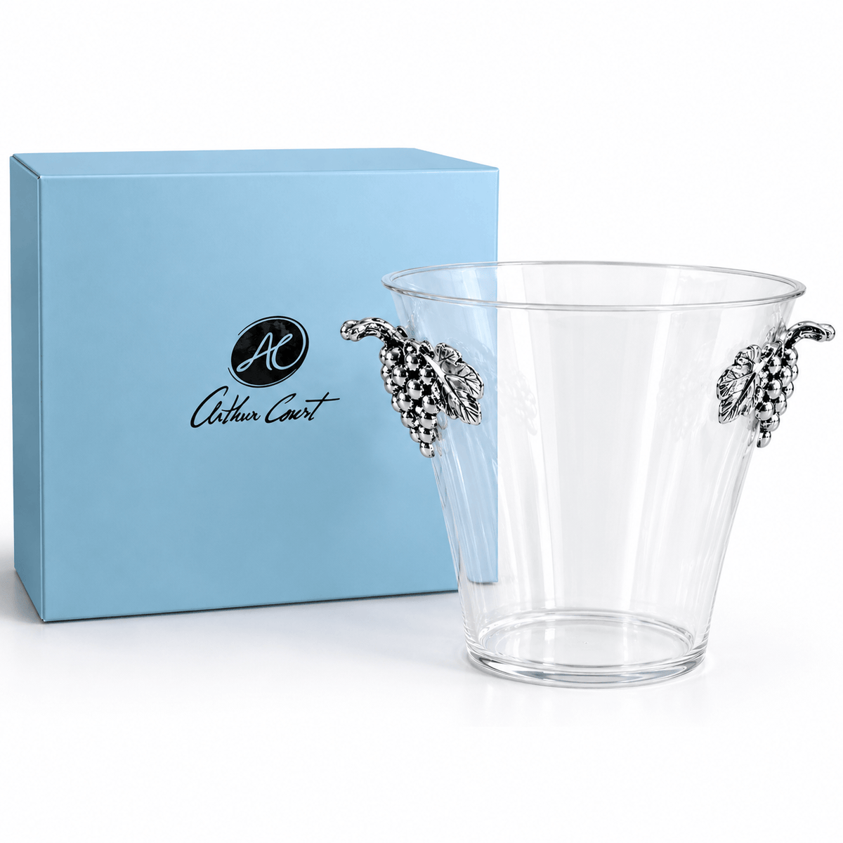 Arthur Court Grape Grape Handle Acrylic Ice Bucket