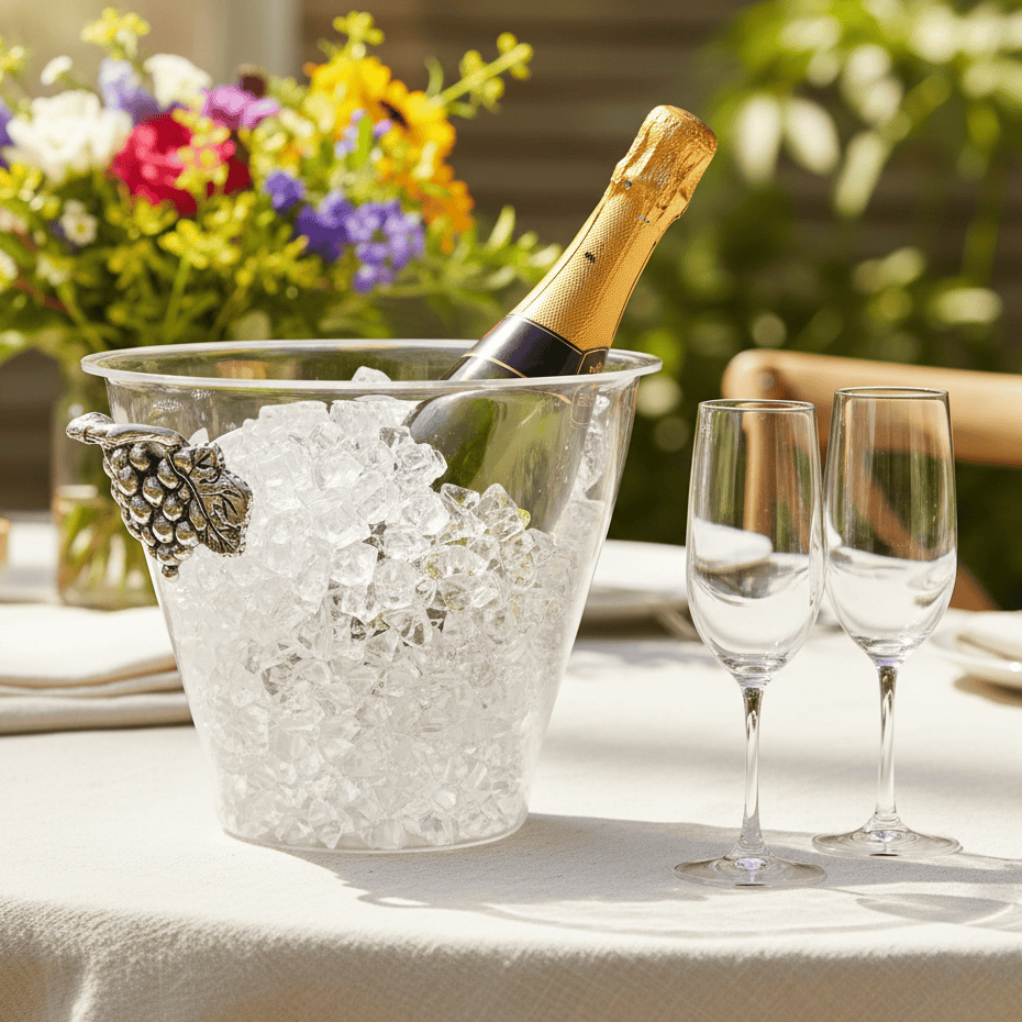 Arthur Court Grape Grape Handle Acrylic Ice Bucket