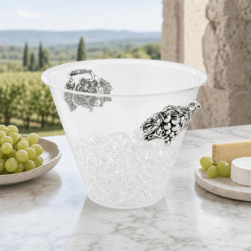Arthur Court Grape Grape Handle Acrylic Ice Bucket