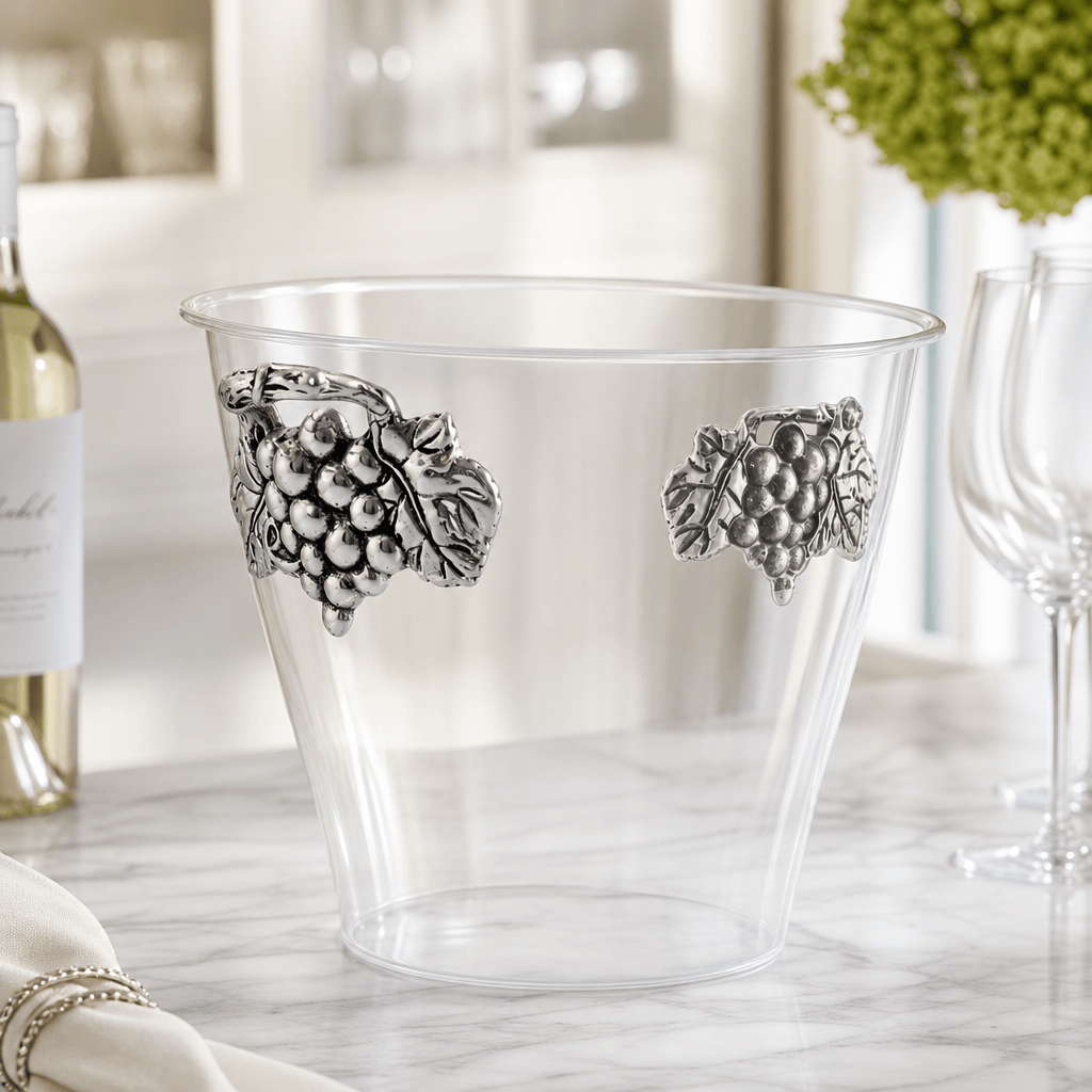 Arthur Court Grape Grape Handle Acrylic Ice Bucket