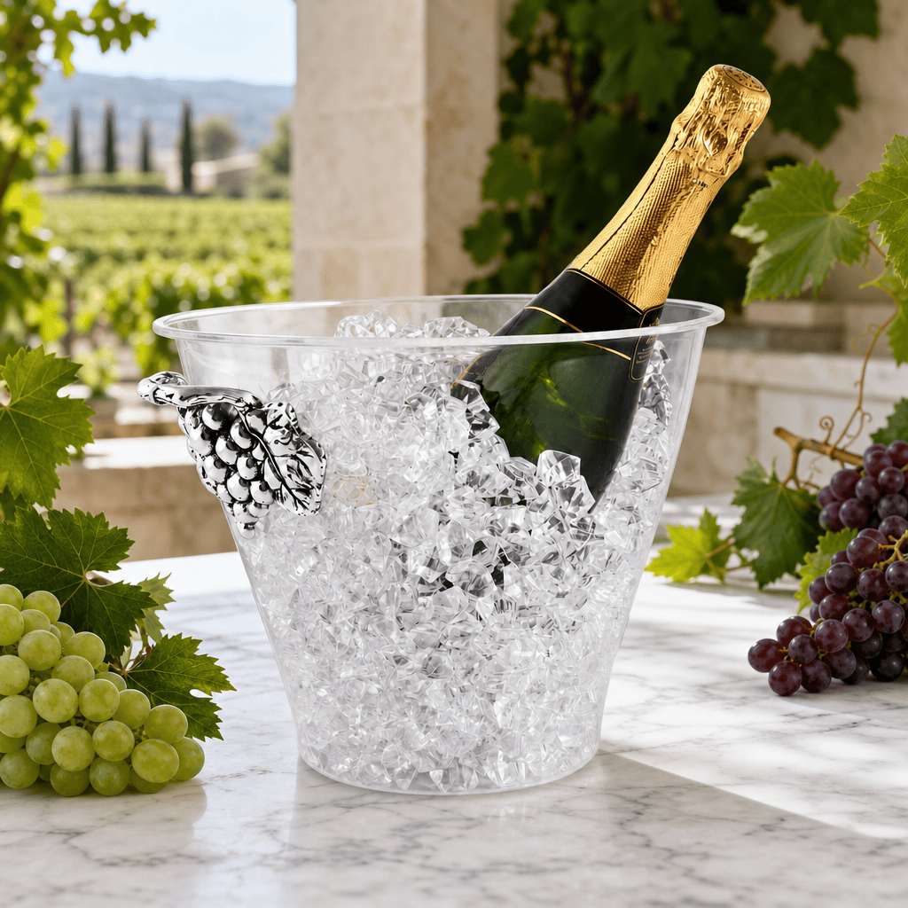 Arthur Court Grape Grape Handle Acrylic Ice Bucket