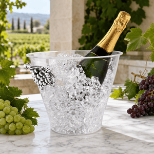 Arthur Court Grape Grape Handle Acrylic Ice Bucket