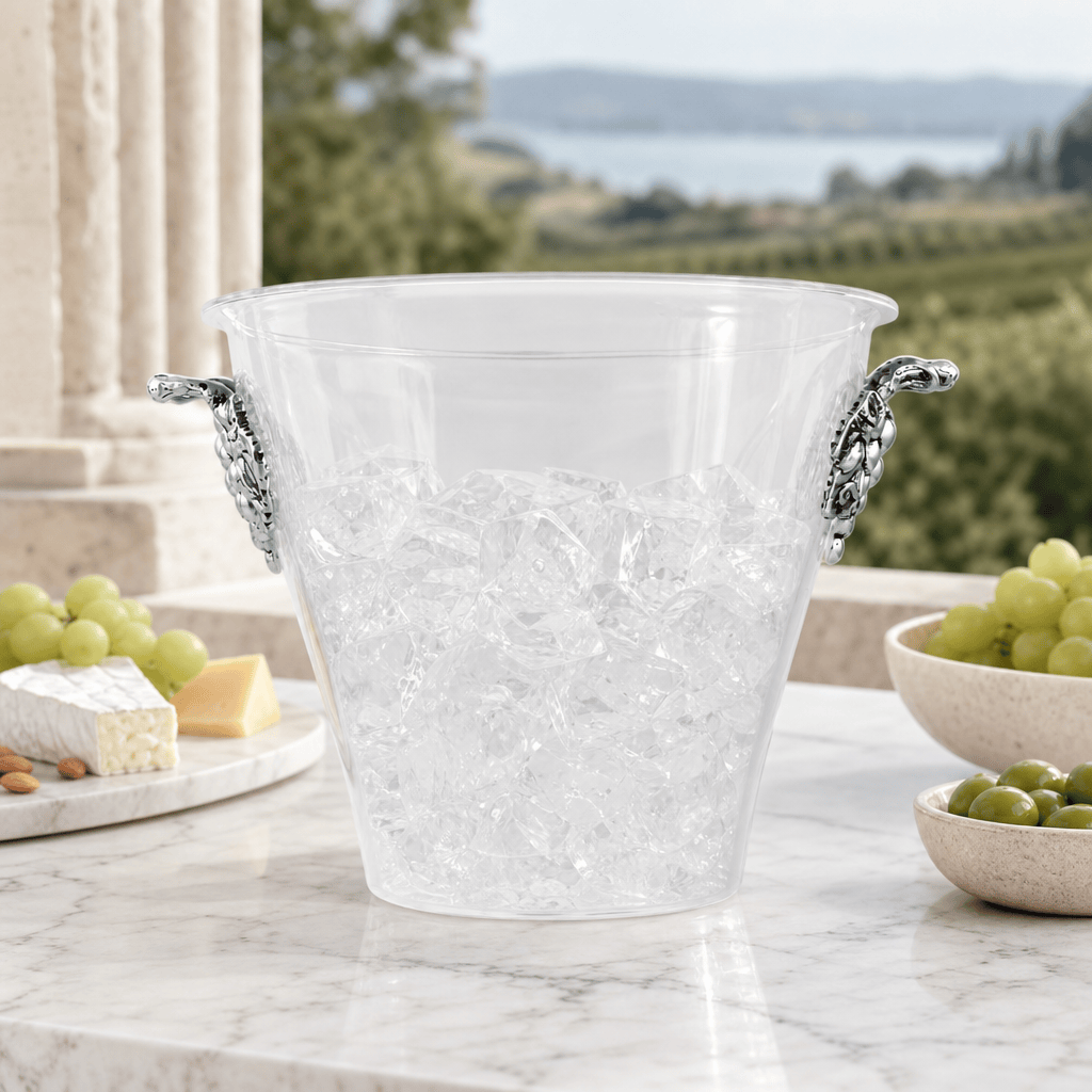 Arthur Court Grape Grape Handle Acrylic Ice Bucket