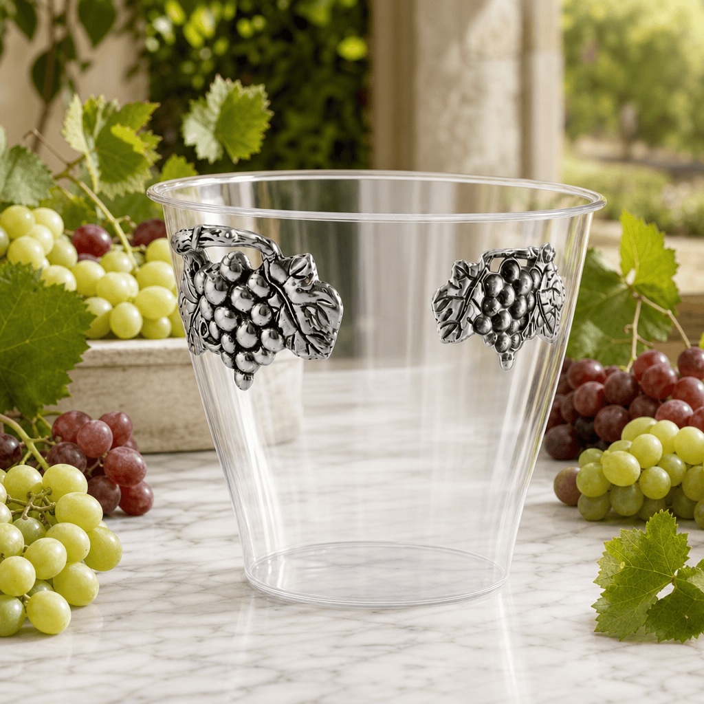 Arthur Court Grape Grape Handle Acrylic Ice Bucket