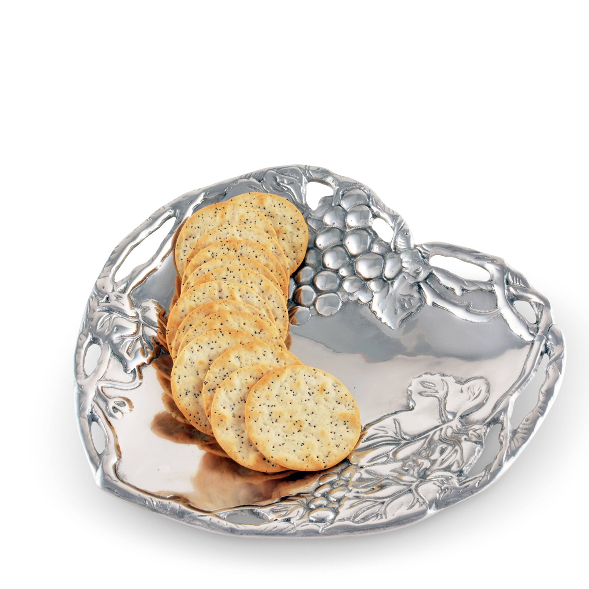 Arthur Court Grape Grape Heart Coupe Tray