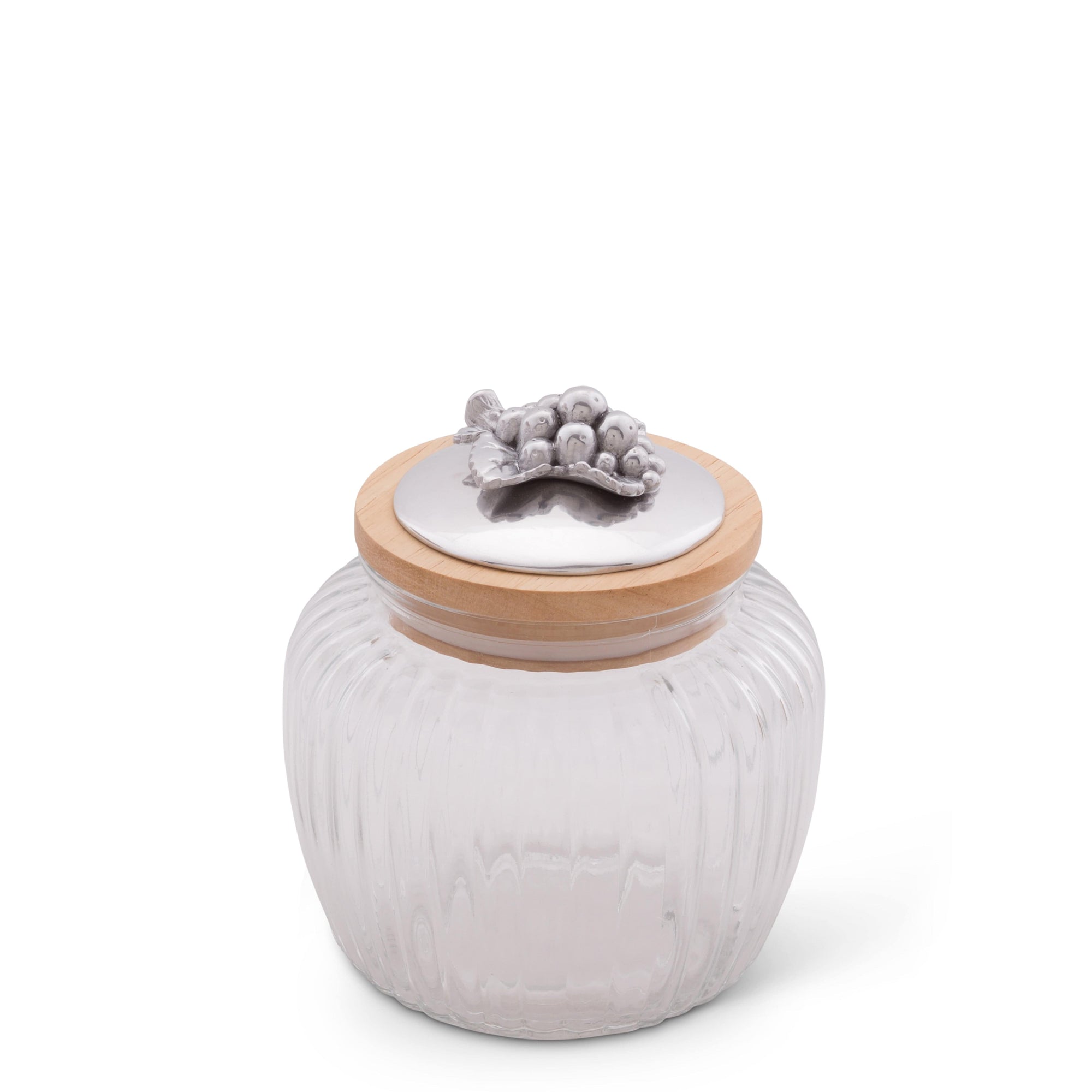 Arthur Court Grape Grape Knob Glass Canisters