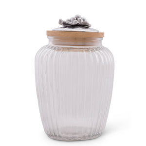 Arthur Court Grape Grape Knob Glass Canisters
