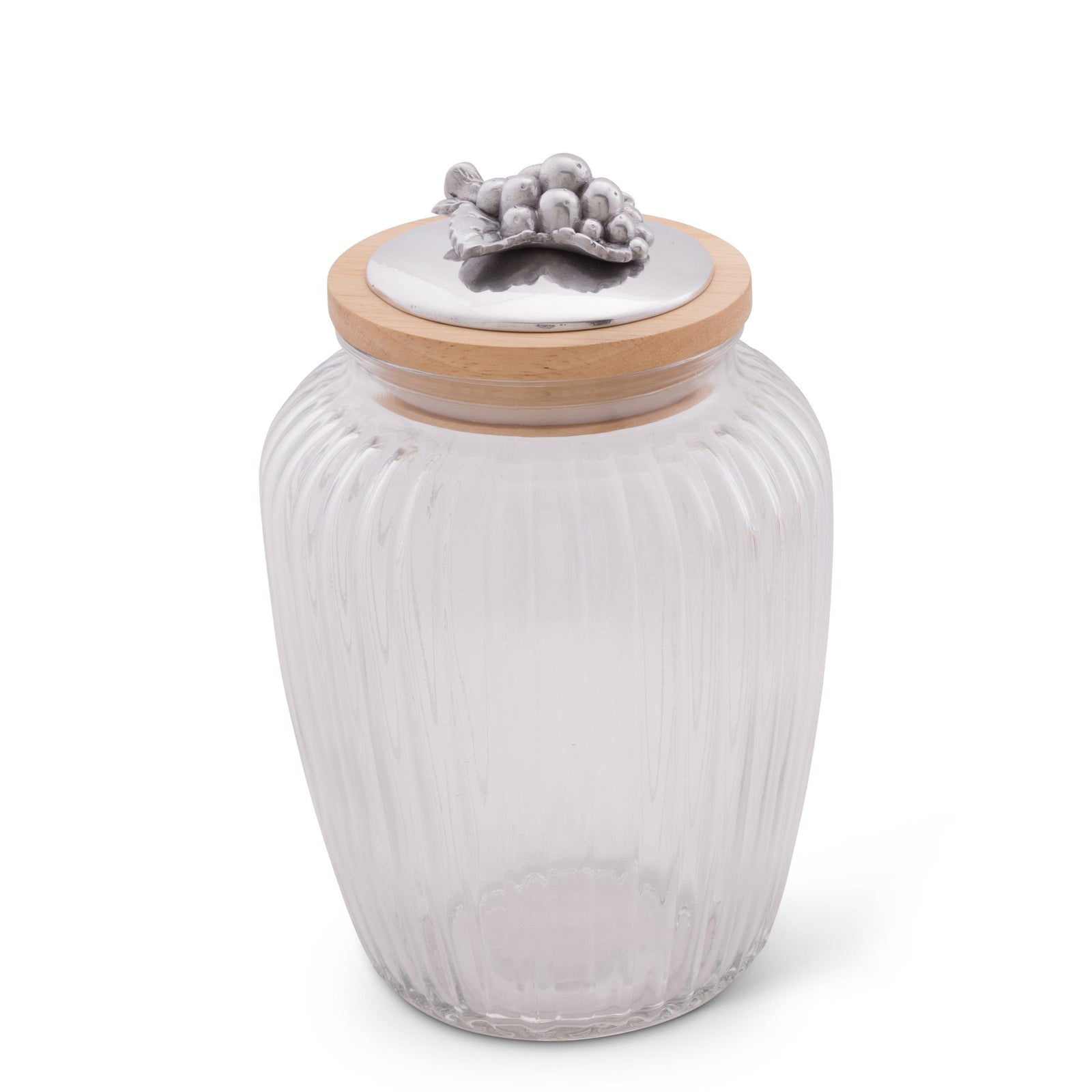 Arthur Court Grape Grape Knob Glass Canisters