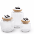 Grape Knob Glass Canisters