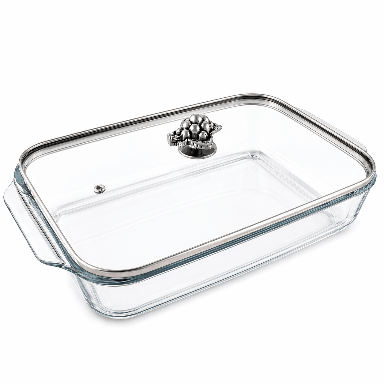 Arthur Court Grape Grape Lid with Pyrex 3 quart Baking Dish