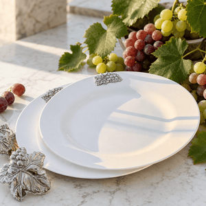 Arthur Court Grape Grape Melamine Lunch Plates - Set of 4