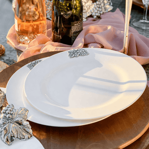 Arthur Court Grape Grape Melamine Lunch Plates - Set of 4