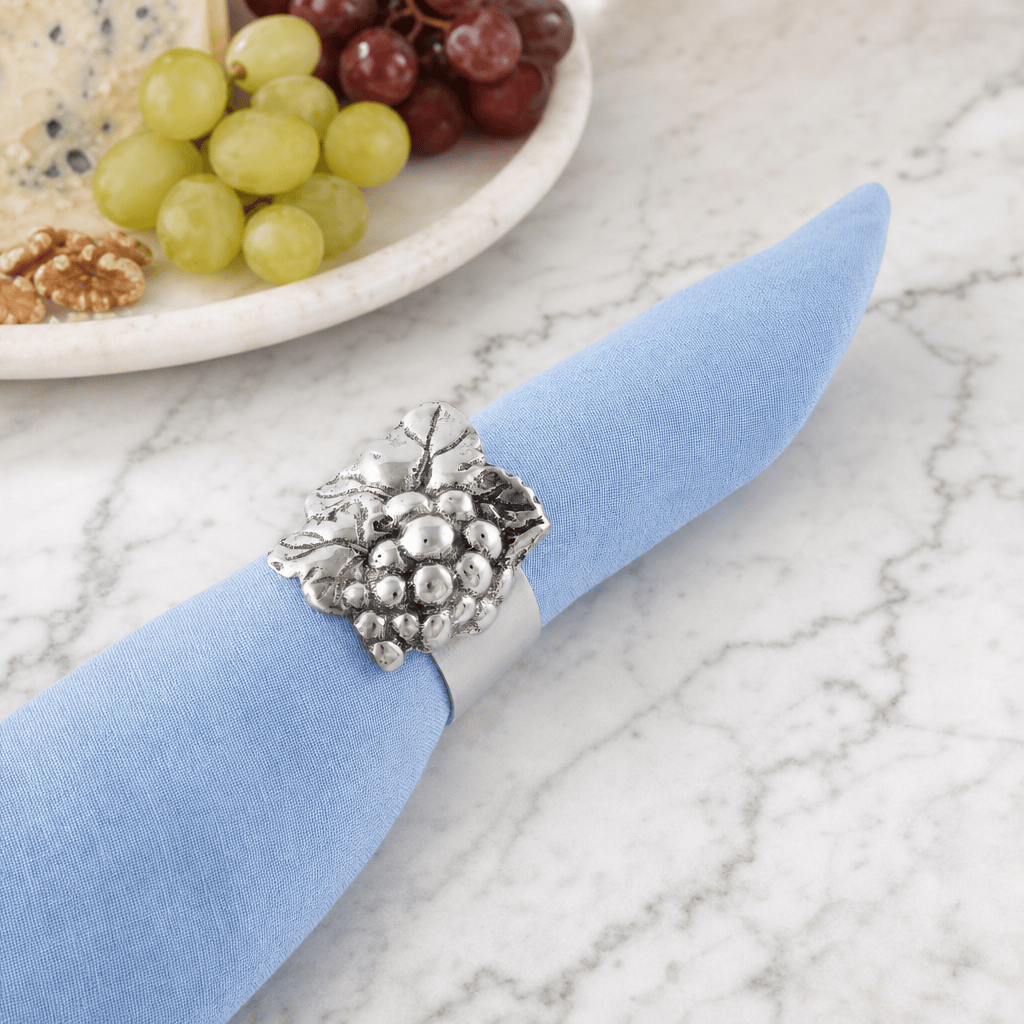 Arthur Court Grape Grape Napkin Rings - set of 4