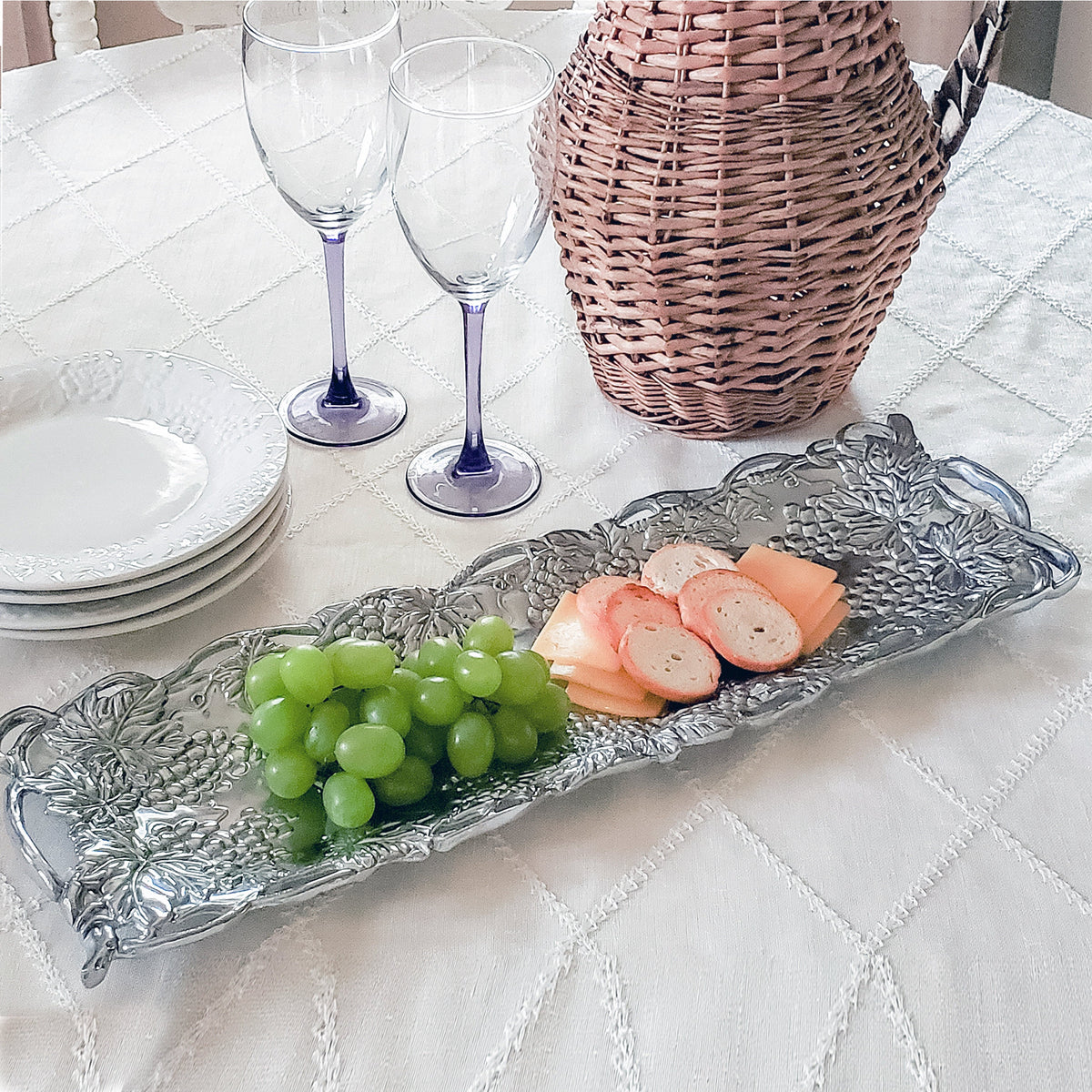 Arthur Court Grape Grape Oblong Tray