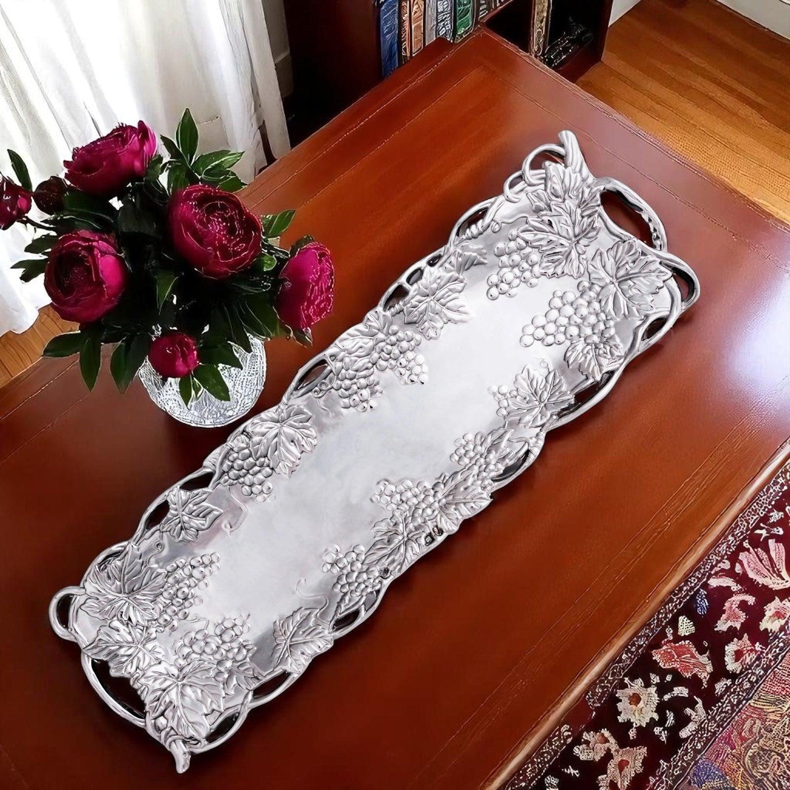 Arthur Court Grape Grape Oblong Tray