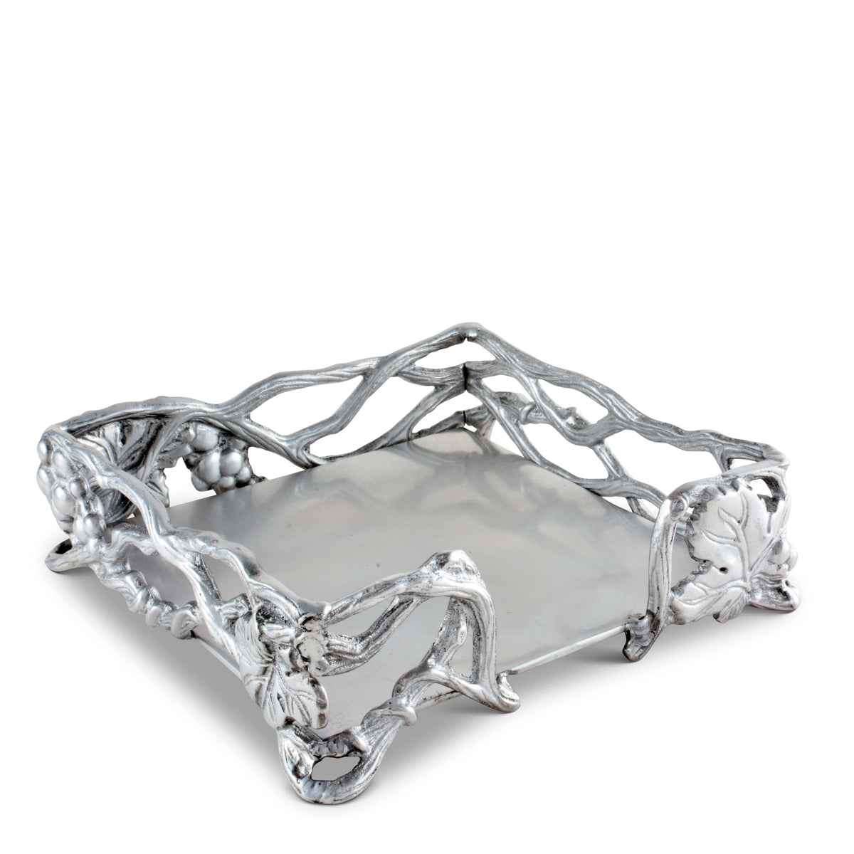 Arthur Court Grape Grape Open Vine Napkin Box