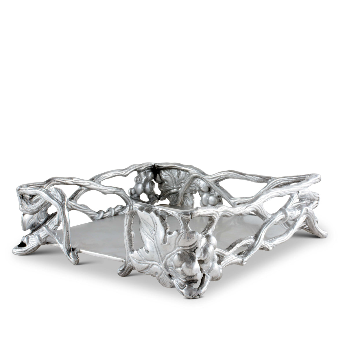 Arthur Court Grape Grape Open Vine Napkin Box